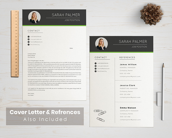 Resume CV Template With Photo in Resume Templates - product preview 1