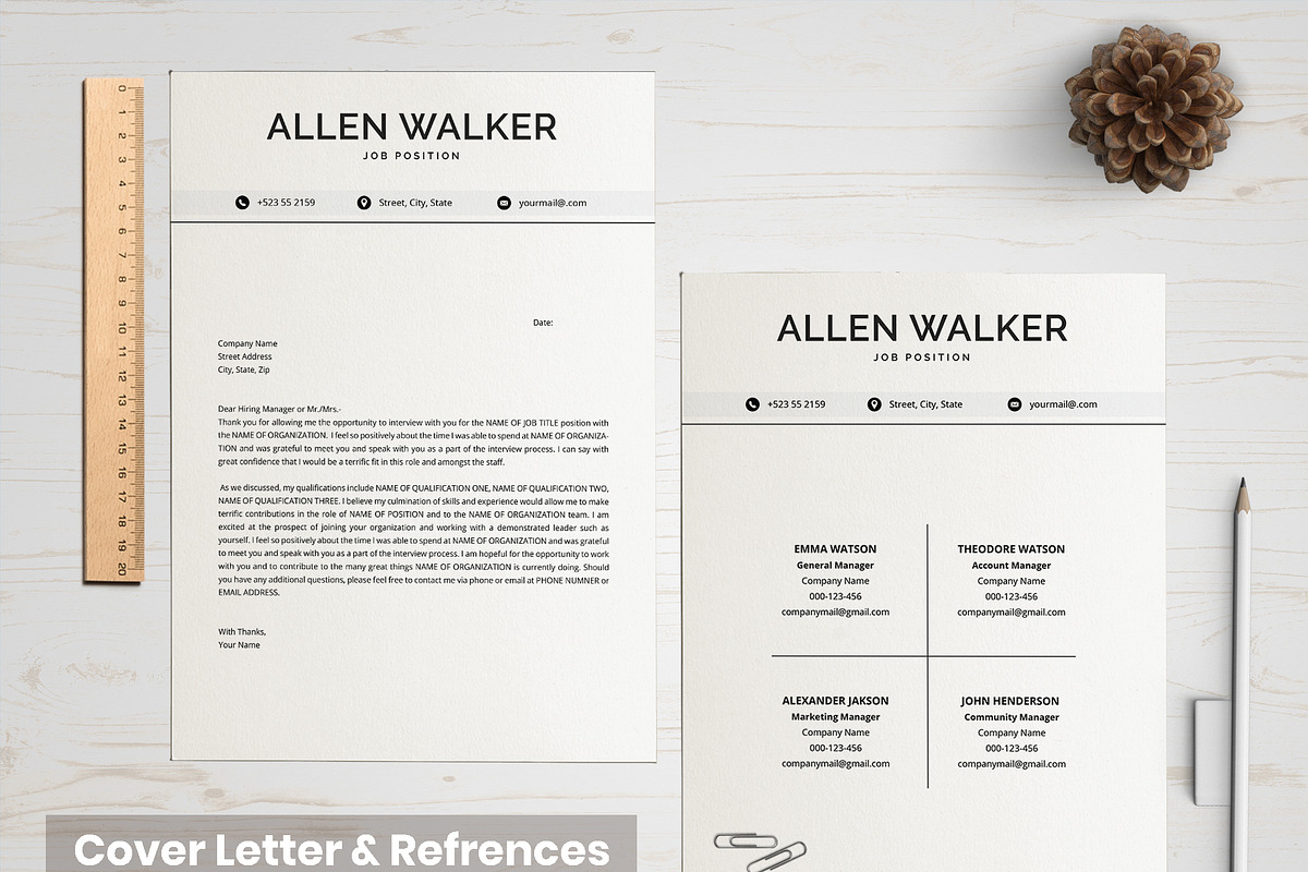 CV + Cover Letter in Resume Templates - product preview 8