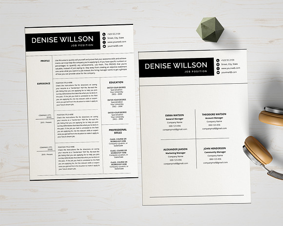 Simple CV Design in Resume Templates - product preview 1
