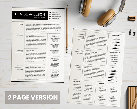 Simple CV Design in Resume Templates - product preview 2