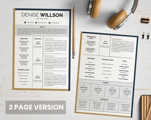 Resume/ CV Design in Resume Templates - product preview 2