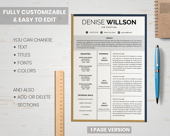 Resume/ CV Design in Resume Templates - product preview 3