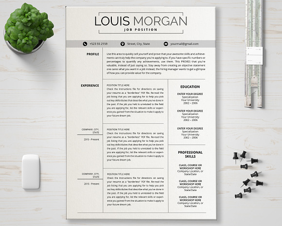 CV Template in Resume Templates - product preview 5