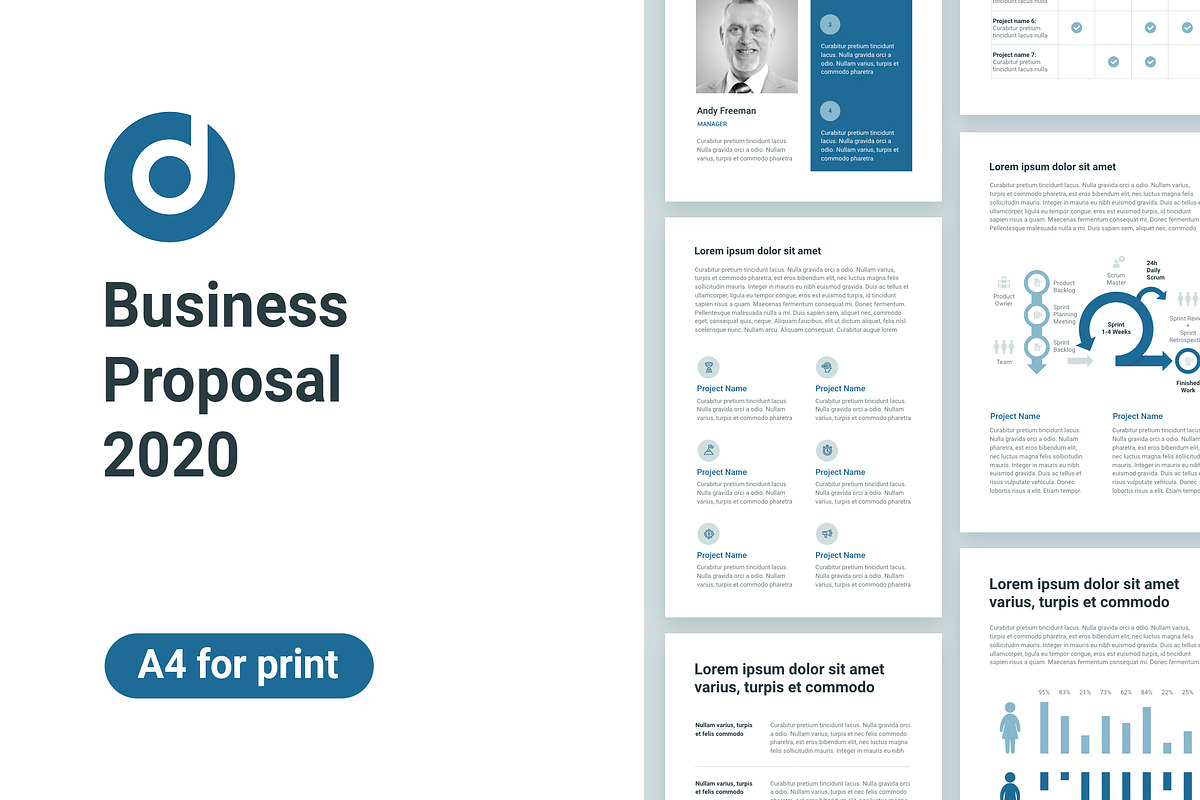 Business Proposal A4 Keynote in Keynote Templates - product preview 8