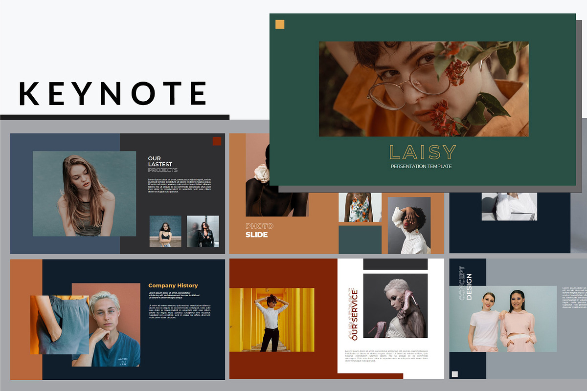 Laisy Fashion - Keynote Template in Keynote Templates - product preview 8