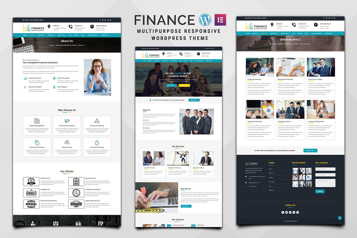 Finance - WordPress Theme in WordPress Business Themes - product preview 8