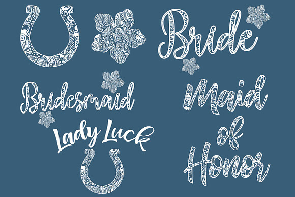 Wedding clipart, Brides in Jackets in Illustrations - product preview 3