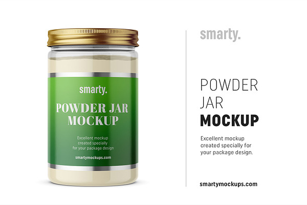 Powder jar mockup