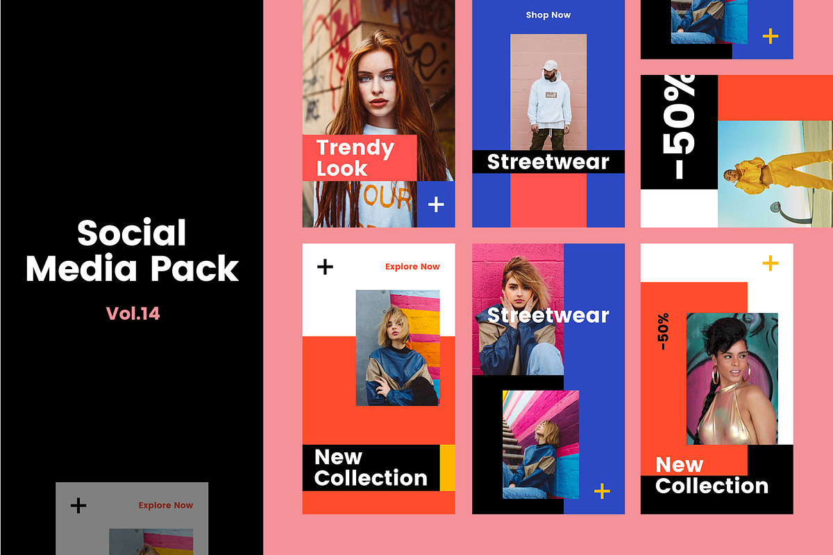 Social Media Pack - Vol.14 in Instagram Templates - product preview 8