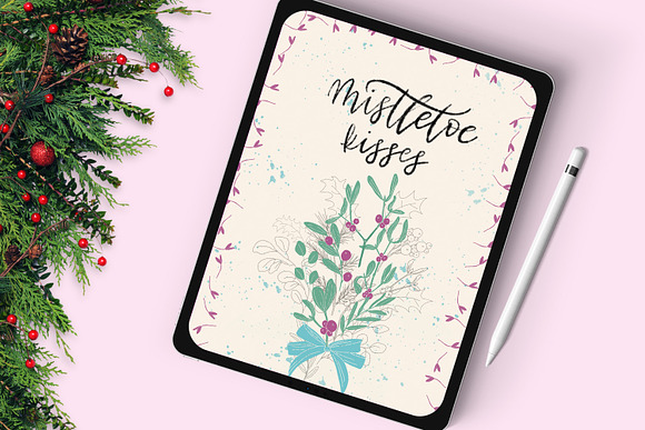 Mistletoe brush box for Procreate in Add-Ons - product preview 7