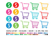 Shopping Carts & Dollar Signs