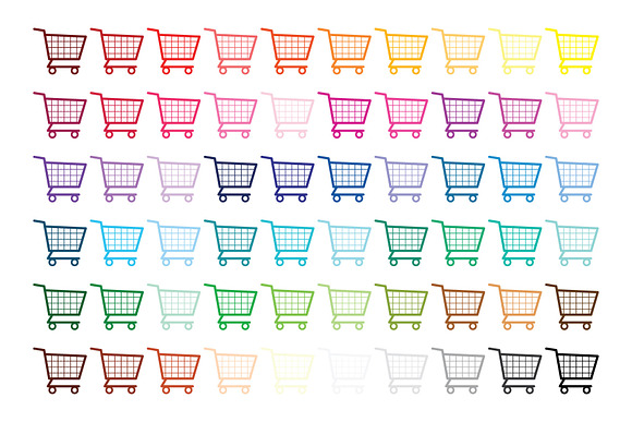 Shopping Carts & Dollar Signs in Objects - product preview 7