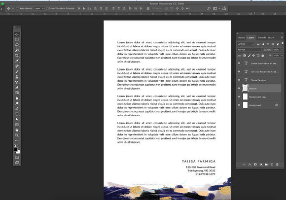 Abstract letterhead ID05 in Stationery Templates - product preview 4
