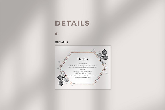 Eucalyptus & Geometric Wedding Suite in Wedding Templates - product preview 3