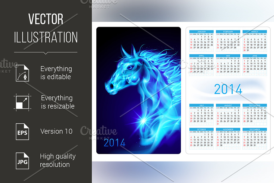Calendar 2014. in Graphics - product preview 8