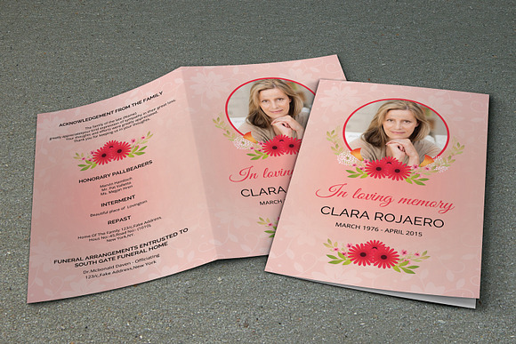 Funeral Program Template-V230 in Brochure Templates - product preview 2