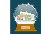 Card with Christmas Ball, Winter