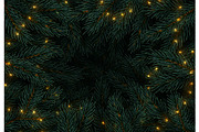 Christmas Background with fir