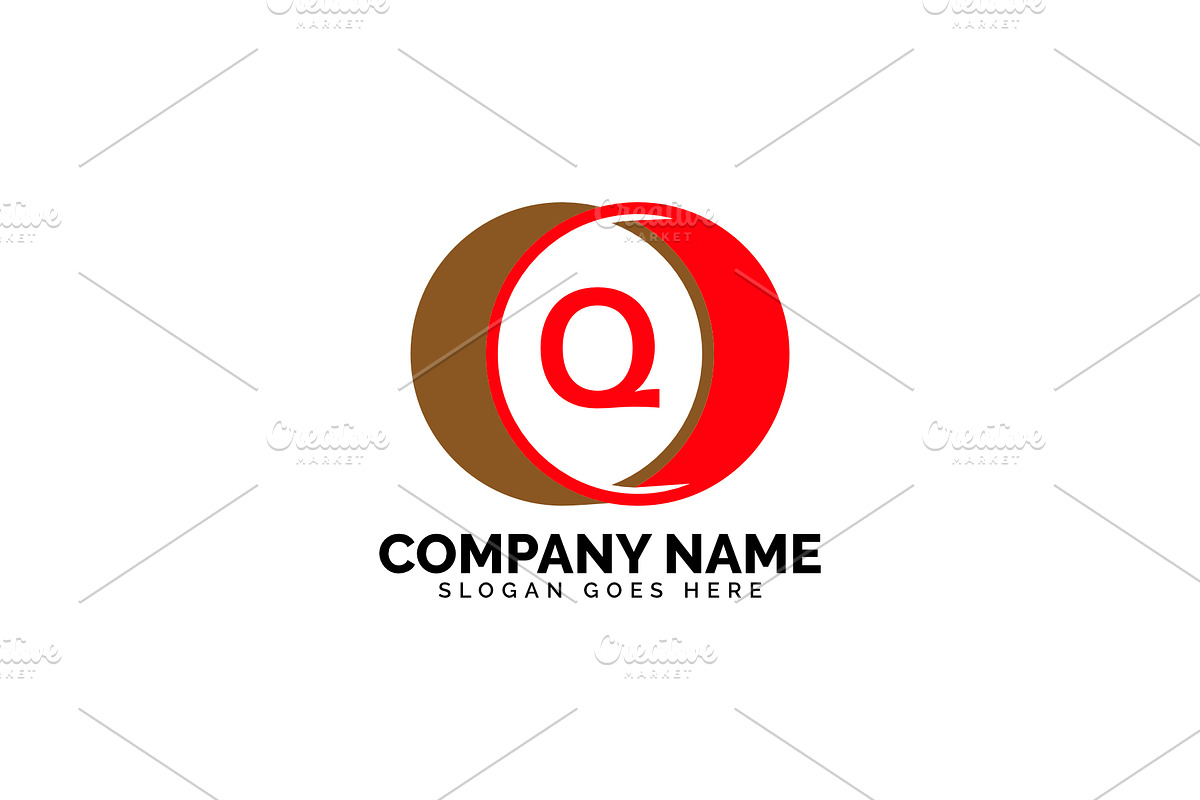 q letter circle logo in Logo Templates - product preview 8