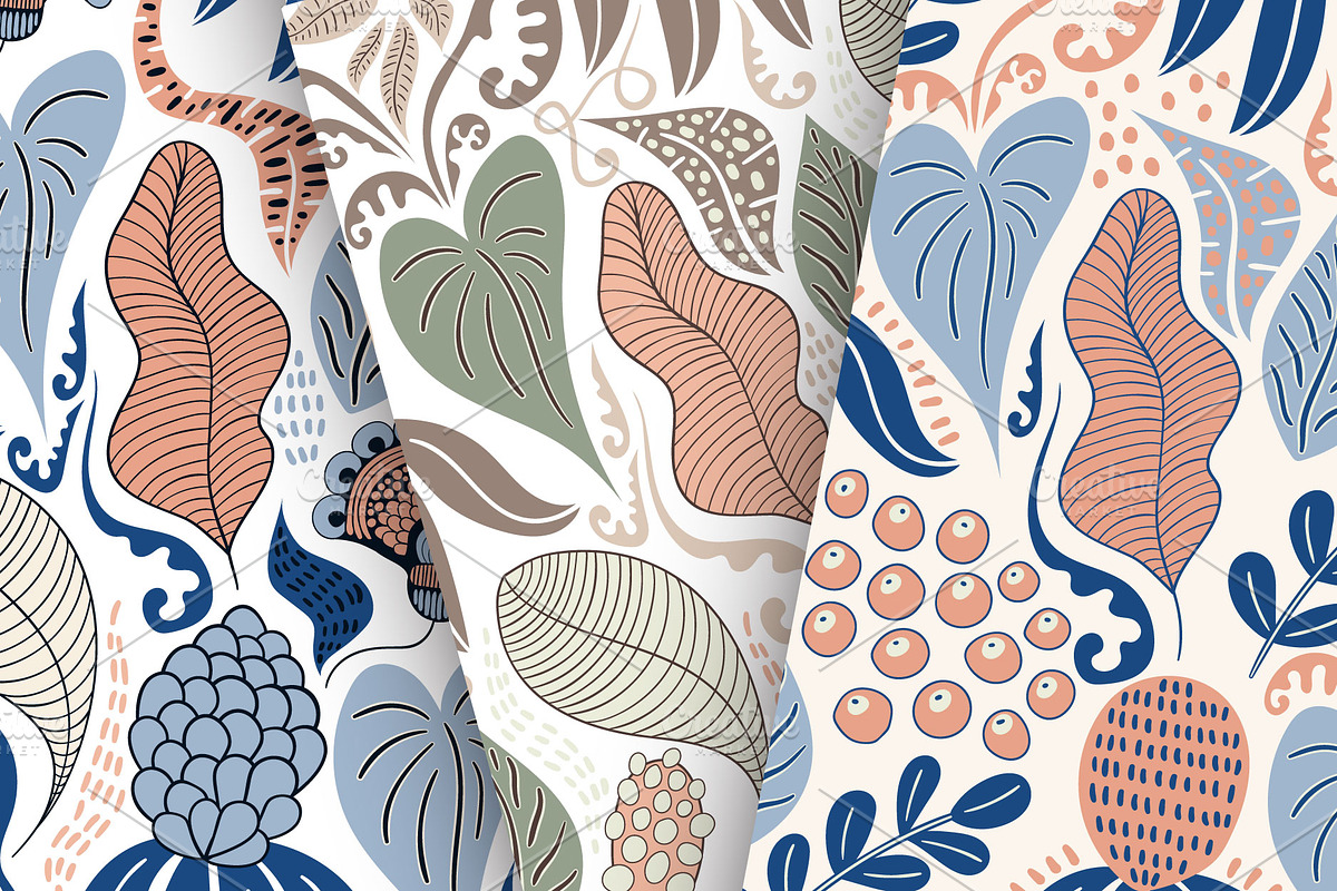 Vector seamless pattern collection in Patterns - product preview 8