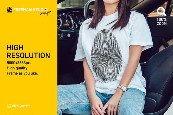 Dubai T-Shirt Mock-Up Set in Mockup Templates - product preview 3