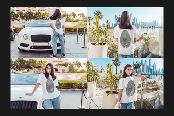 Dubai T-Shirt Mock-Up Set in Mockup Templates - product preview 7