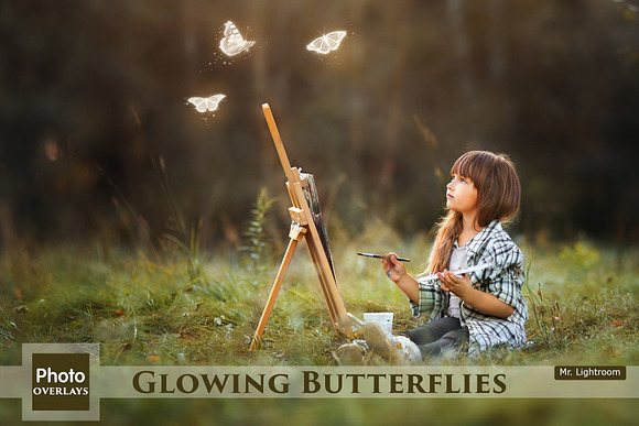 Glowing Butterflies Overlays in Add-Ons - product preview 1
