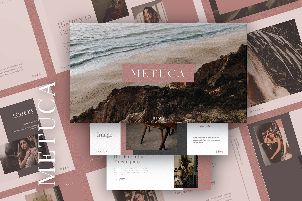Metuca Powerpoint Template in PowerPoint Templates - product preview 8