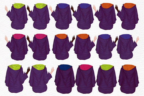 Wizard Girls clipart in Illustrations - product preview 1