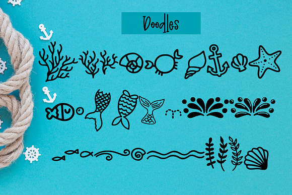 Madison's tail - Font + doodles in Display Fonts - product preview 2