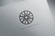 Solarfolk. Linear geometric logo