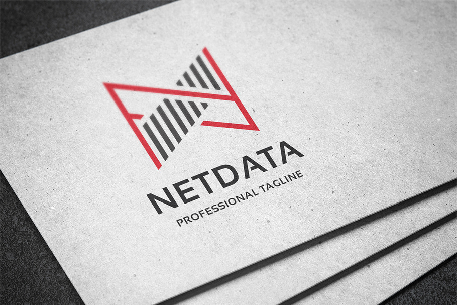 Net Data Letter N Logo in Logo Templates - product preview 8