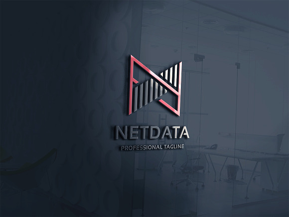 Net Data Letter N Logo in Logo Templates - product preview 1