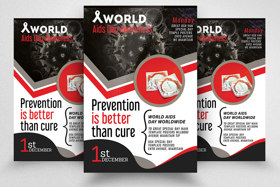 World Aids Day Flyer Template in Flyer Templates - product preview 8
