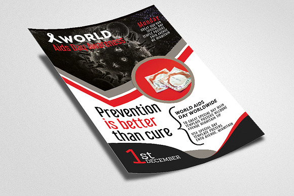 World Aids Day Flyer Template in Flyer Templates - product preview 1