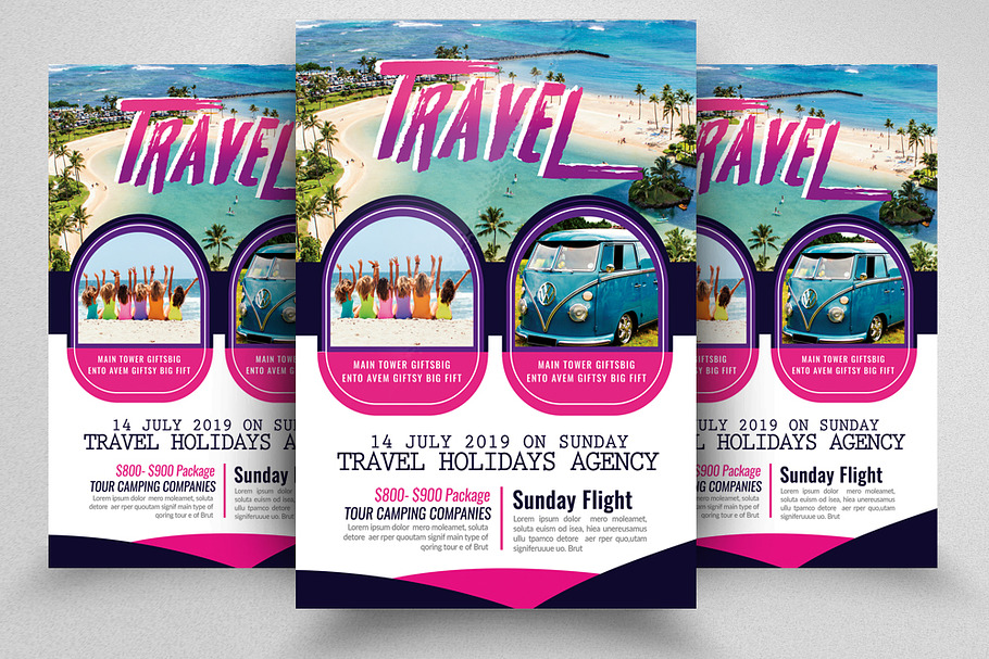 Tour Travel & Holidays Flyer in Flyer Templates - product preview 8