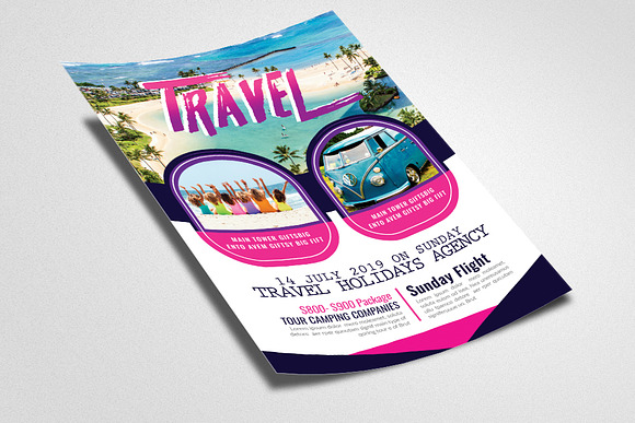 Tour Travel & Holidays Flyer in Flyer Templates - product preview 1