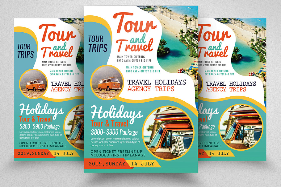 Tour and Travel Flyer Template in Flyer Templates - product preview 8