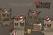 unHappy Birthday bundle, vector