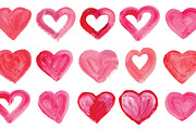 Collection of vector hearts