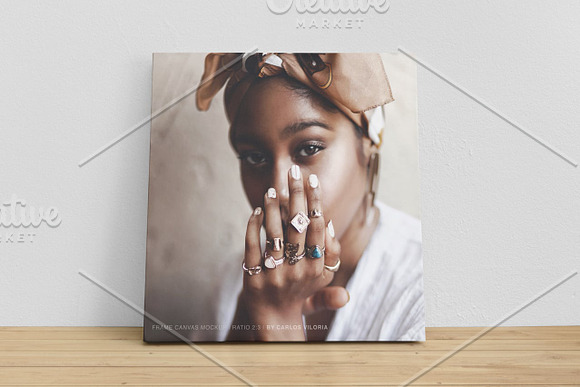 Square Canvas Ratio 1x1 Mockup 06 in Print Mockups - product preview 3
