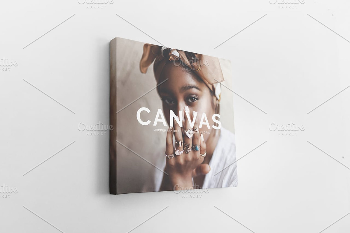 Square Canvas Ratio 1x1 Mockup 04 in Print Mockups - product preview 8