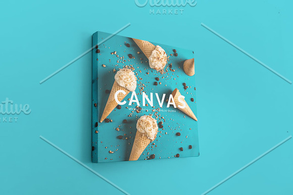 Square Canvas Ratio 1x1 Mockup 04 in Print Mockups - product preview 1