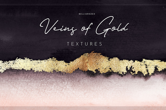 Watercolor Texture Veins of Gold in Textures - product preview 5