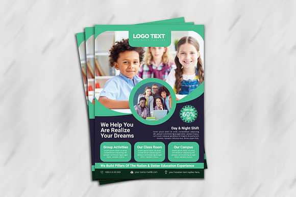 Education Flyer in Flyer Templates - product preview 2