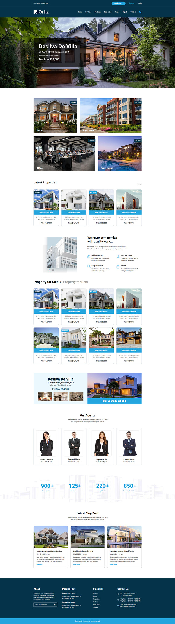 Ortiz - Real Estate HTML5 Template in Bootstrap Themes - product preview 2