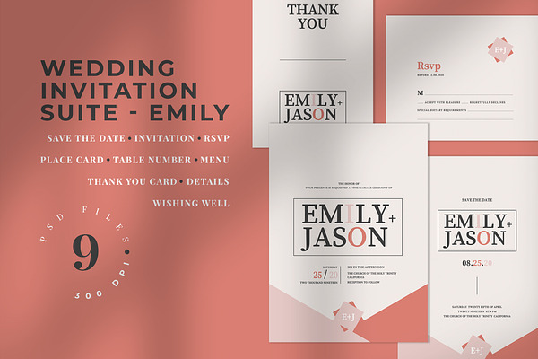Wedding Invitation Suite - Emily