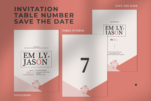 Wedding Invitation Suite - Emily in Wedding Templates - product preview 1