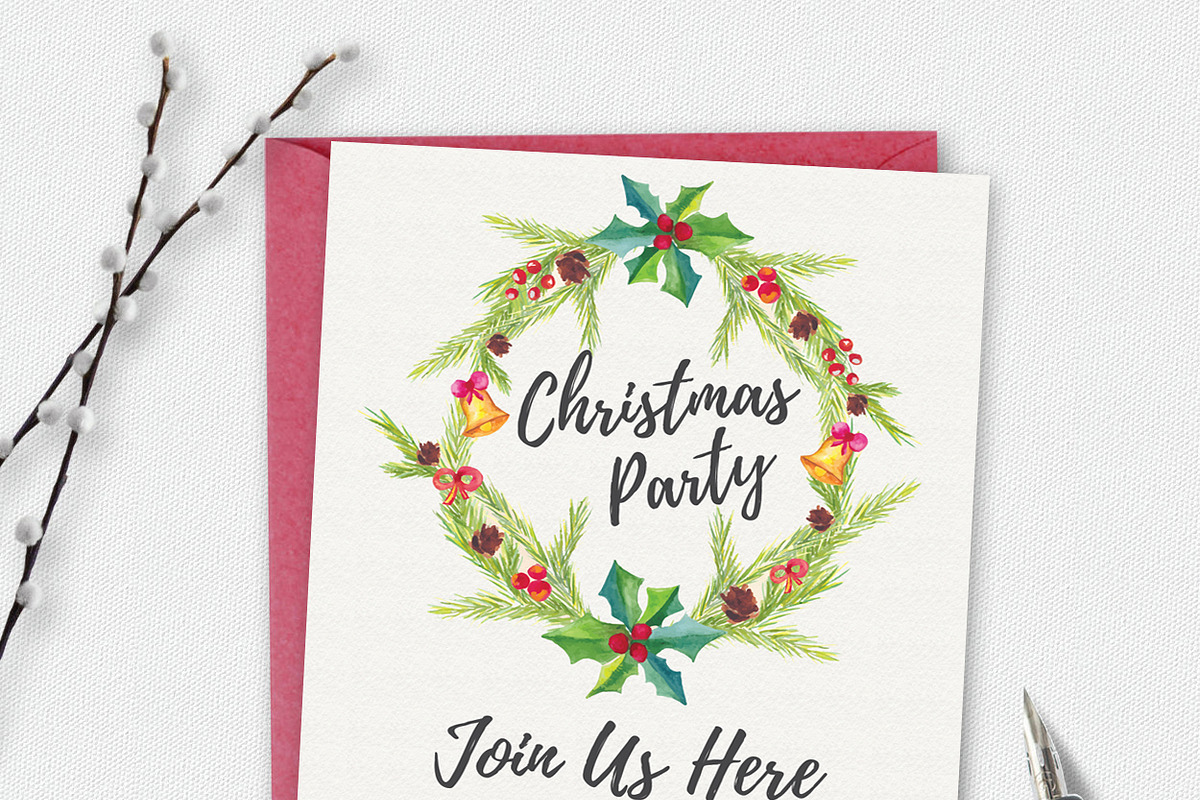 Christmas Party Card in Card Templates - product preview 8
