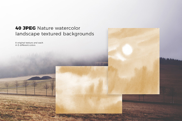 Painting watercolor landscapes in Textures - product preview 3